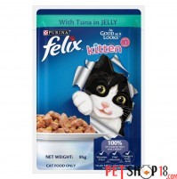 Purina Felix Kitten Treats Tuna In Jelly 85 Gm